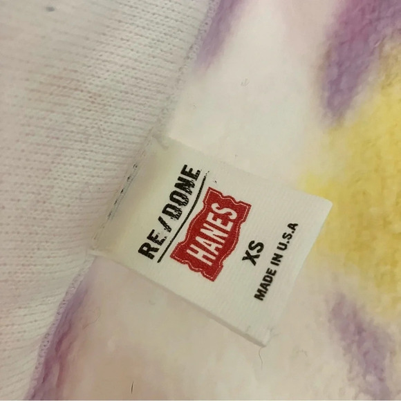 RE/DONE 70s Half Zip Pullover‎ Sweatshirt XS NWOT - Picture 4 of 8